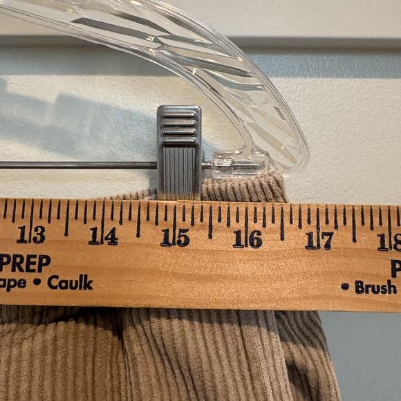 LIRA Corduroy Cargo Pants Mens Large Tan Drawstring Elastic Utility CRTV SCTX - Picture 8 of 12